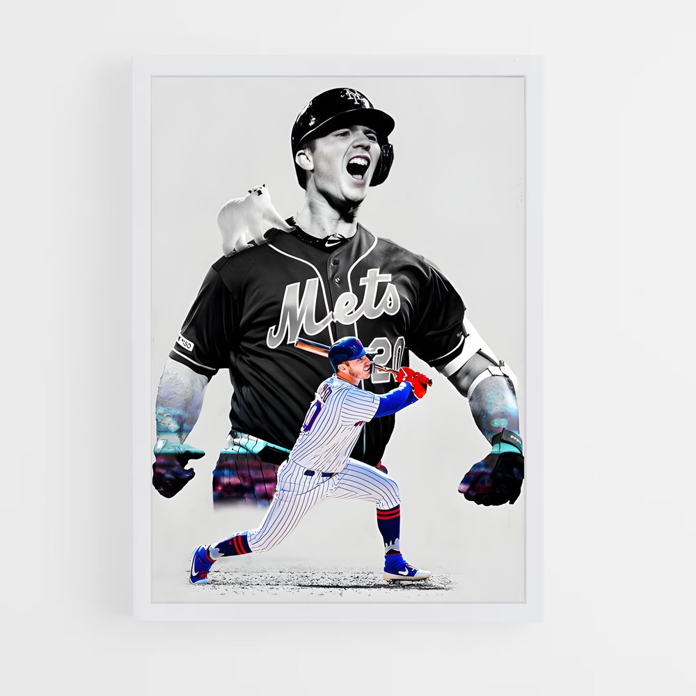 Poster Pete Alonso Baseball Touche poétique (vue 3)